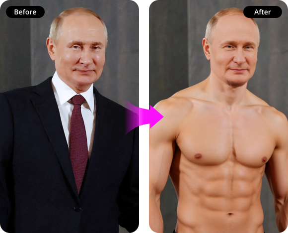 Celebrity Face Swap with Professional Bodybuilder Physiques