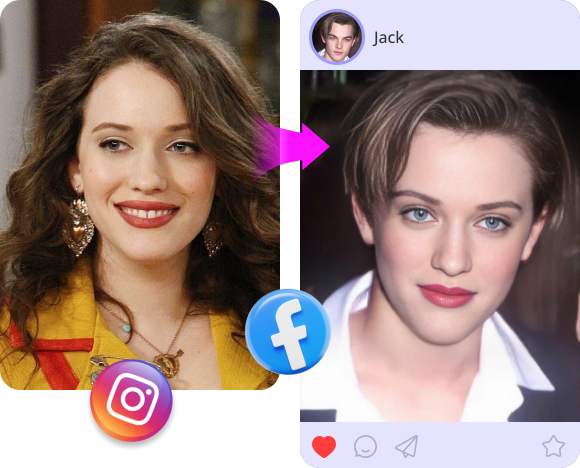 celebrity face swap for social media