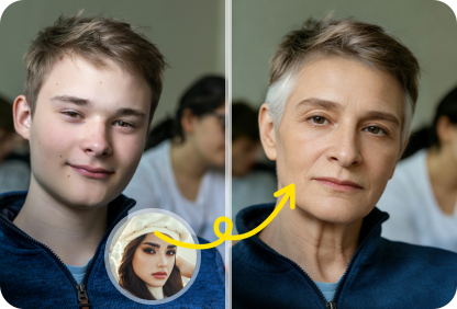 social media face morph