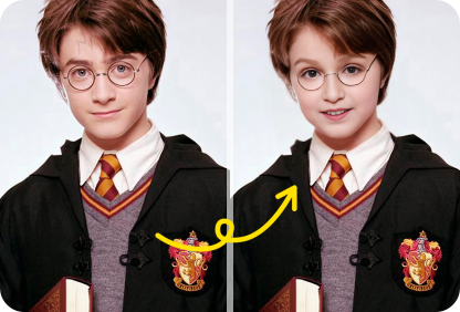 harry potter face swap meme