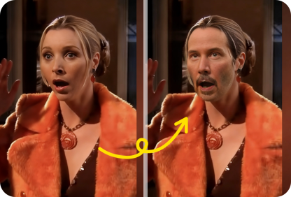 phoebe face swap meme
