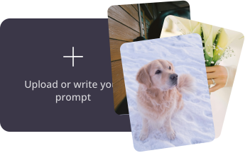 step two upload or write your prompt